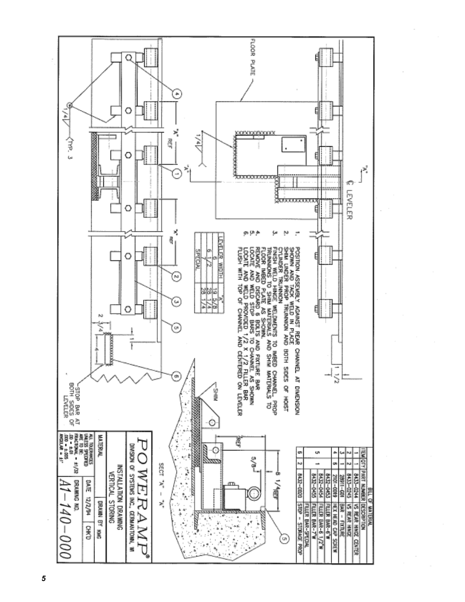 Poweramp VS VERTICAL SPECIALTY 2.1995 User Manual | Page 8 / 22