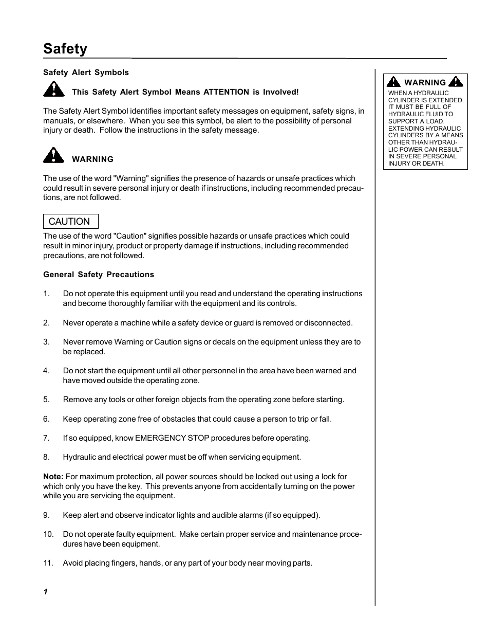 Safety | Poweramp VS VERTICAL SPECIALTY 5.2007 User Manual | Page 3 / 20