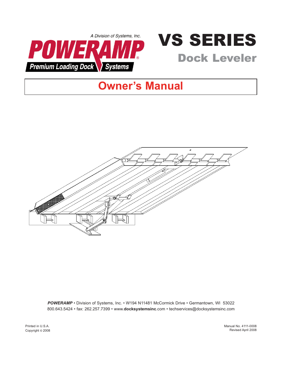 Poweramp VS VERTICAL SPECIALTY 4.2009 User Manual | 52 pages