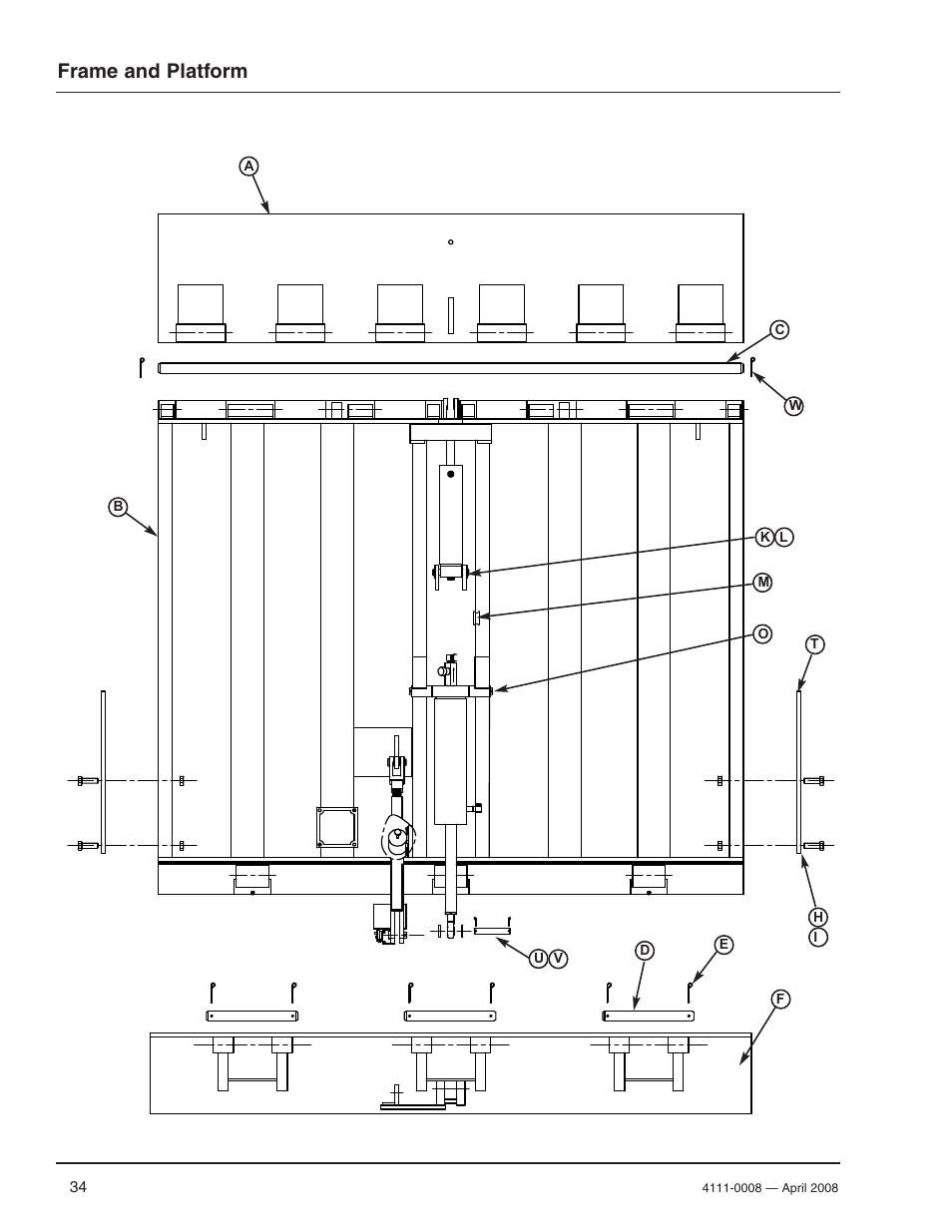 Frame and platform | Poweramp VS VERTICAL SPECIALTY 4.2009 User Manual | Page 36 / 52