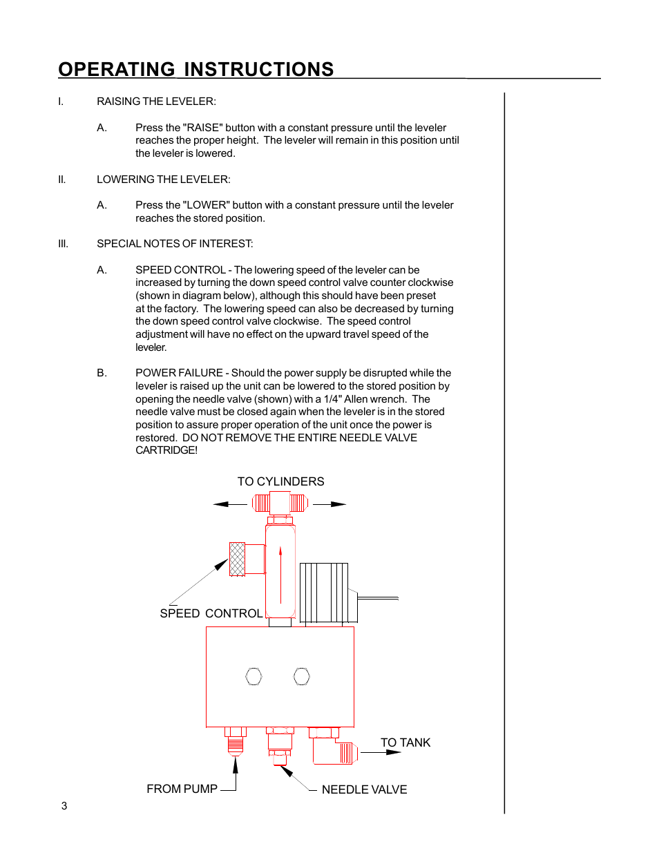 Operating instructions | Poweramp PIT MOUNTED TRUCK SPECIALTY User Manual | Page 6 / 8