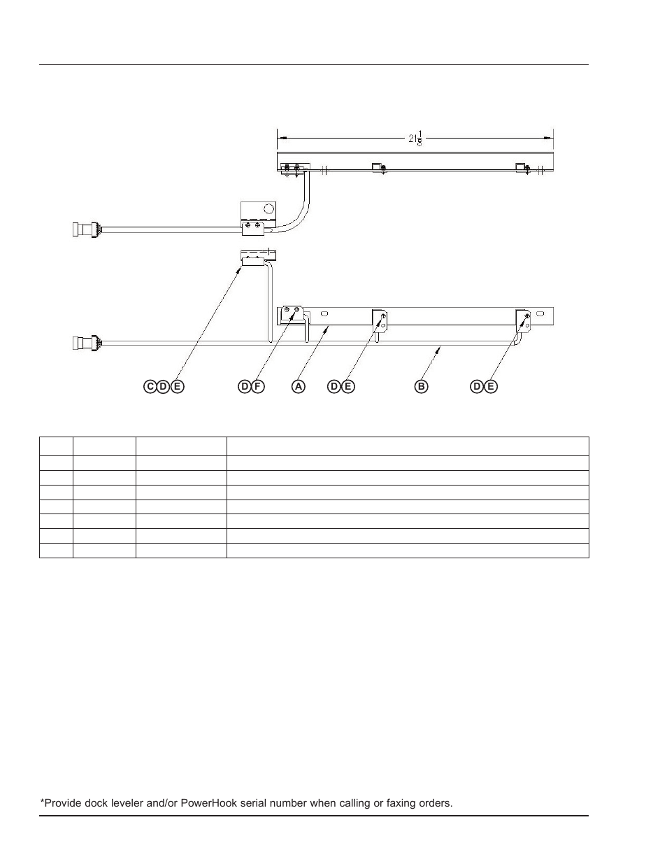 Parts, Powerhook guidetrack components | Poweramp POWERHOOK P4111-0010 5.2006 User Manual | Page 50 / 56