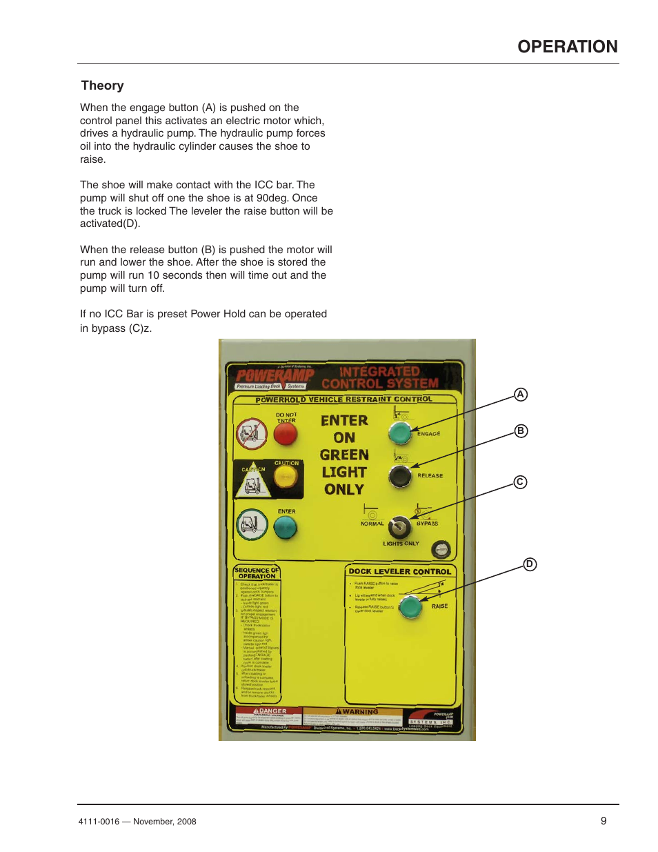 Operation | Poweramp POWERHOLD 4.2009 User Manual | Page 11 / 56