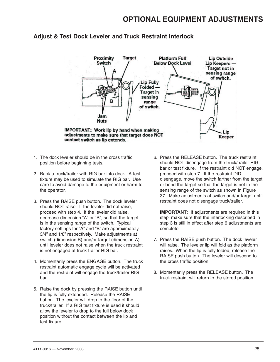 Optional equipment adjustments | Poweramp POWERHOLD 4.2009 User Manual | Page 27 / 56