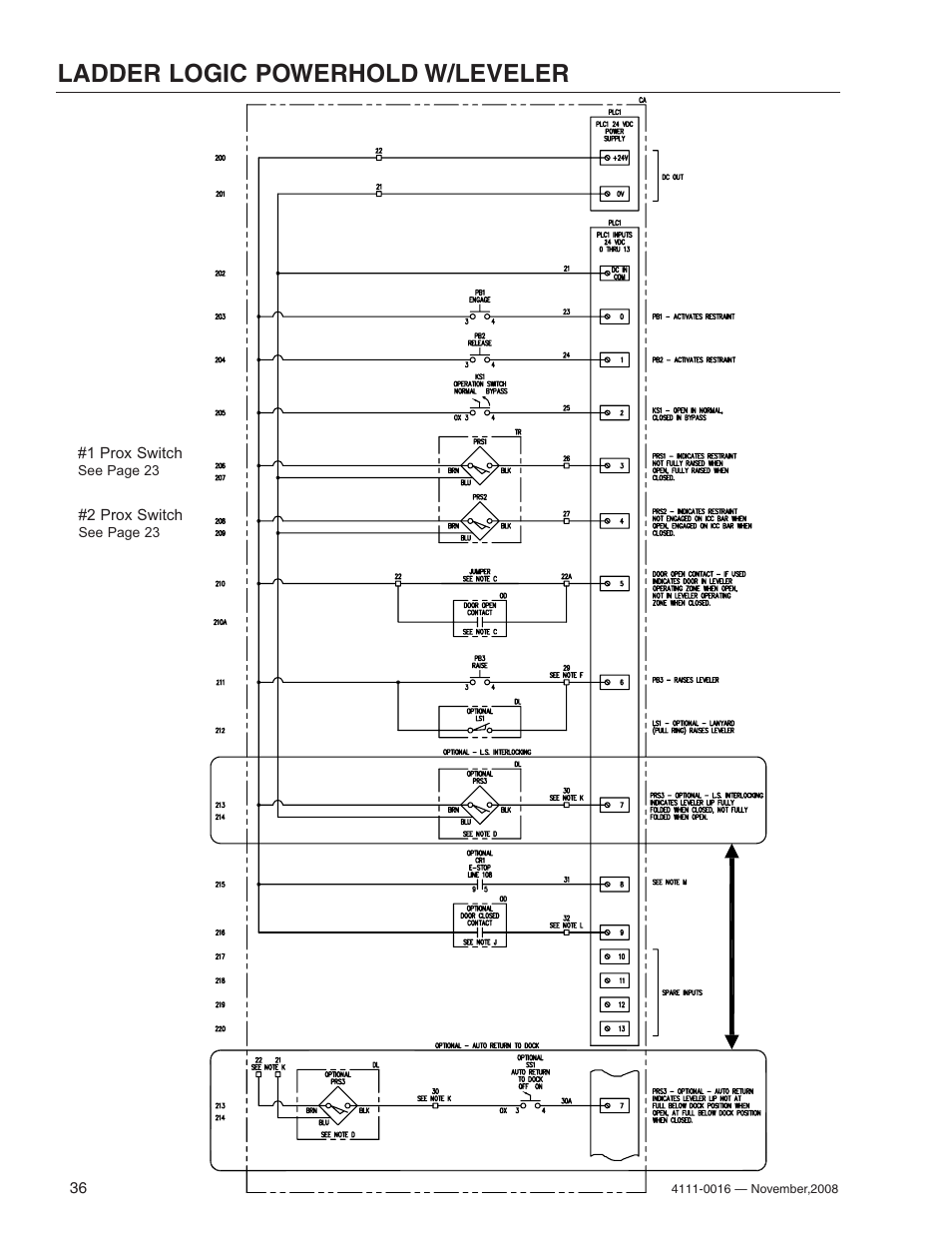 Ladder logic powerhold w/leveler | Poweramp POWERHOLD 4.2009 User Manual | Page 38 / 56