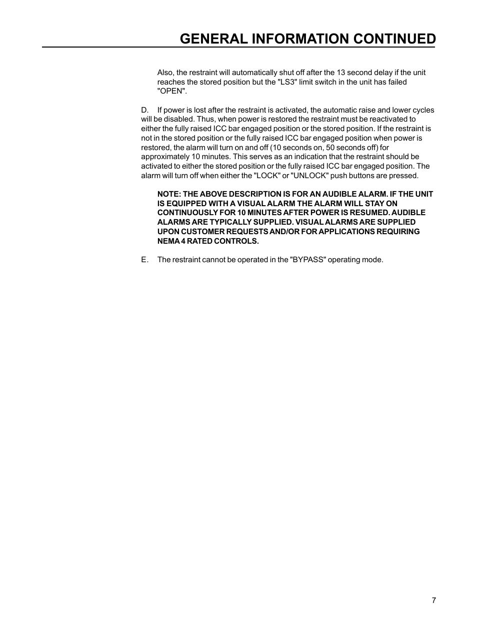 General information continued | Poweramp POWERHOLD STD & SC 11.2006 User Manual | Page 11 / 20