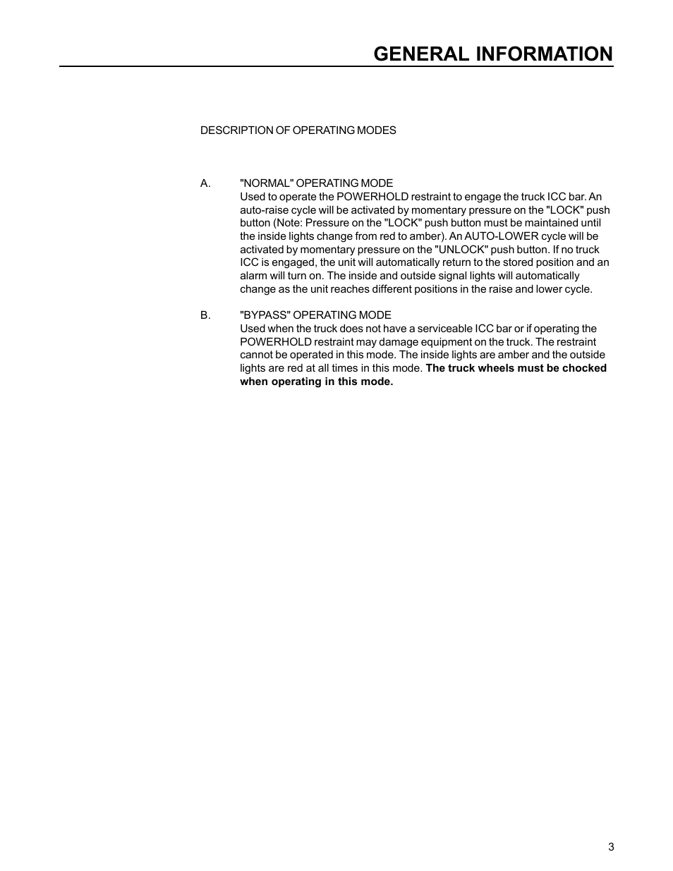 General information | Poweramp POWERHOLD STD & SC 11.2006 User Manual | Page 7 / 20