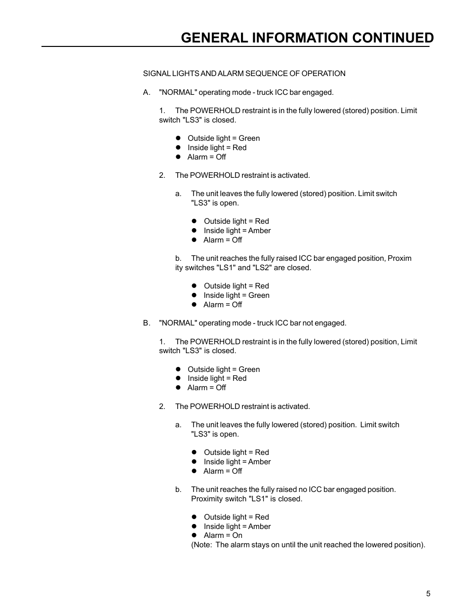 General information continued | Poweramp POWERHOLD STD & SC 11.2006 User Manual | Page 9 / 20