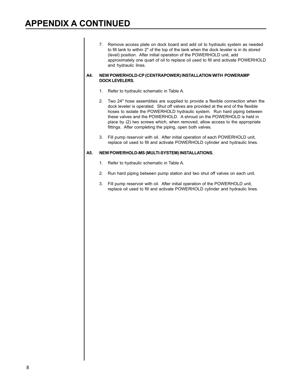 Appendix a continued | Poweramp POWERHOLD 4.2003 User Manual | Page 11 / 18