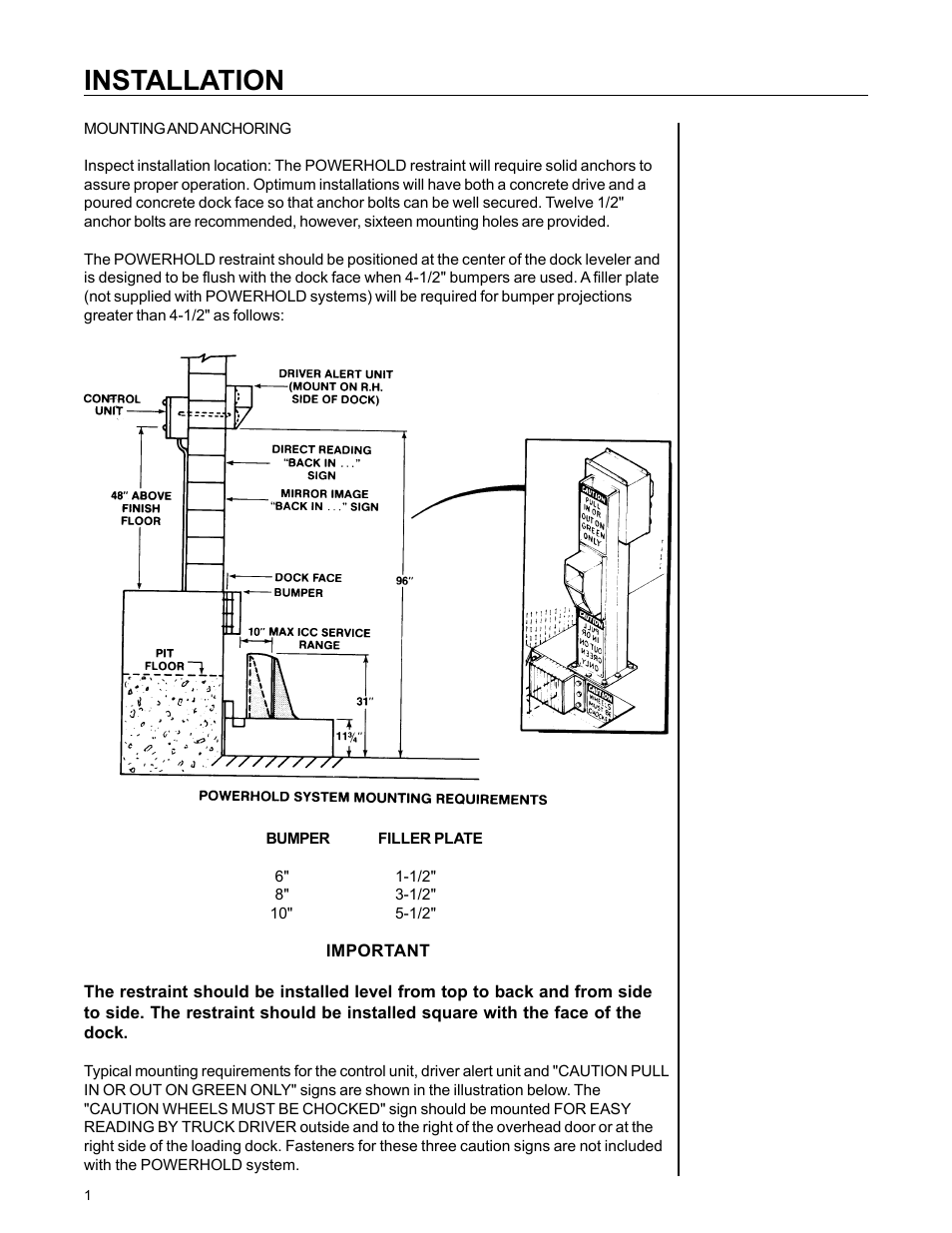 Installation | Poweramp POWERHOLD 4.2003 User Manual | Page 4 / 18