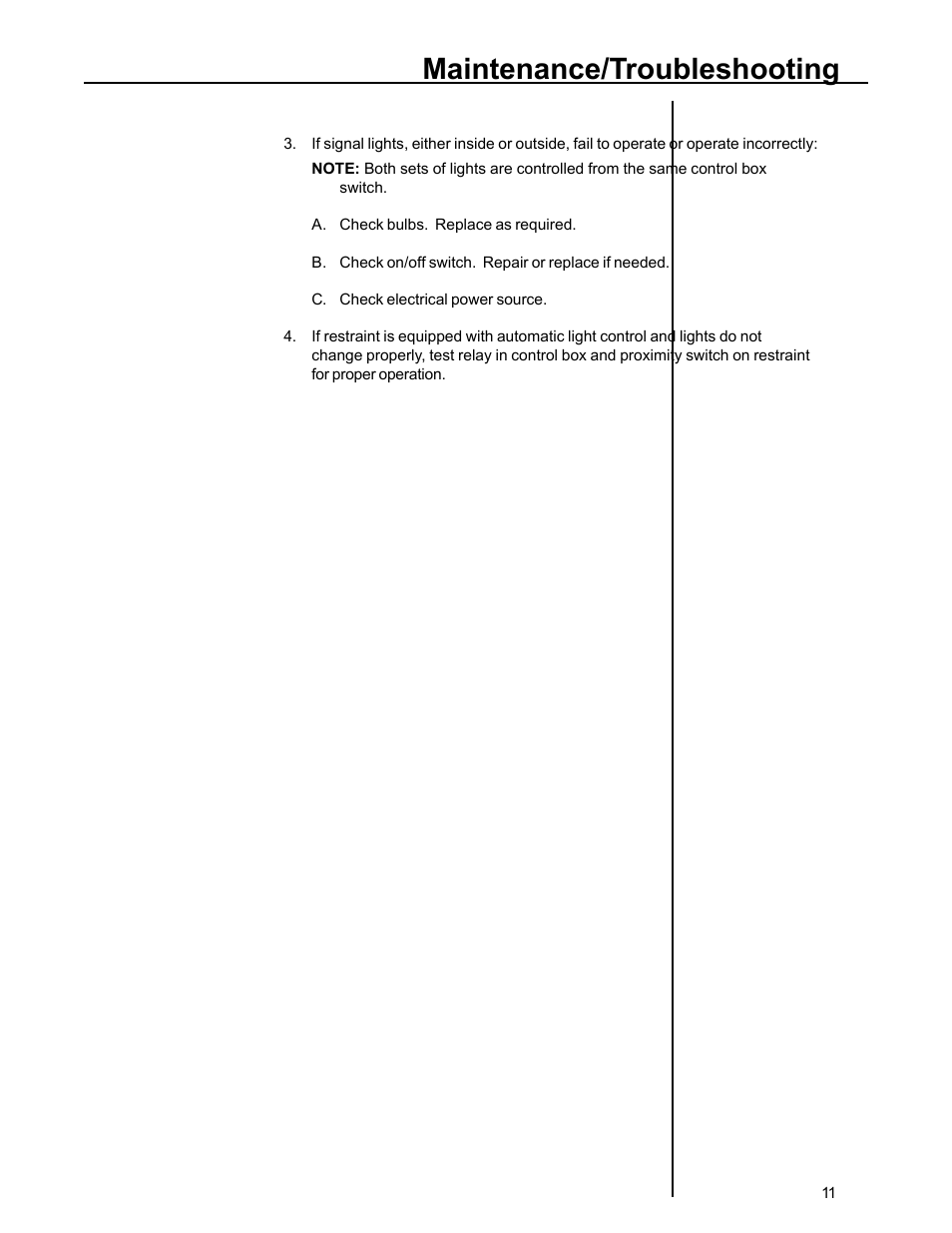 Maintenance/troubleshooting | Poweramp POWERSTOP M 11.1996 User Manual | Page 13 / 18