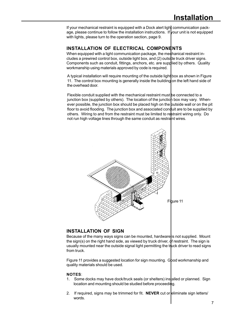 Installation | Poweramp POWERSTOP M 11.1996 User Manual | Page 9 / 18