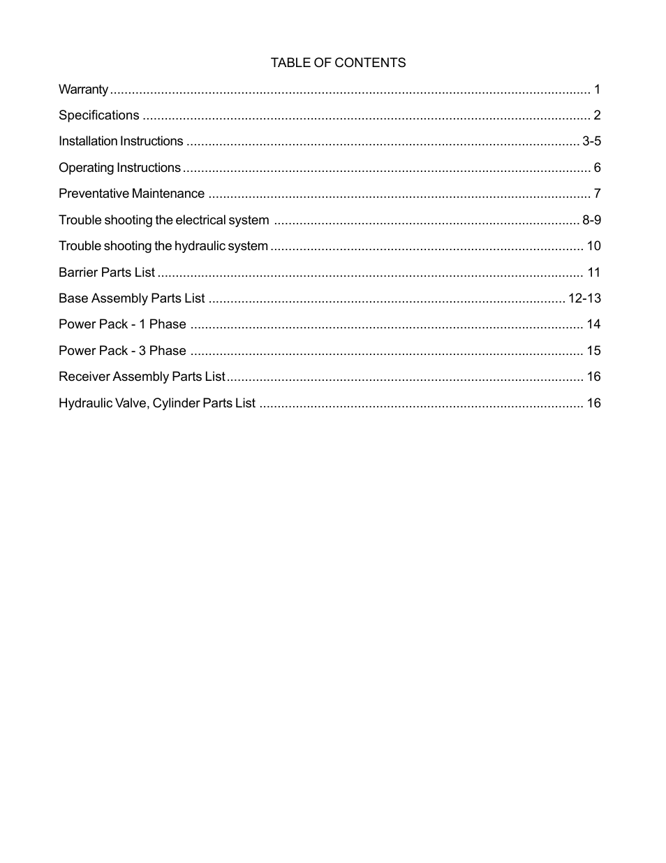 Poweramp BAR - LIFT BARRIER User Manual | Page 2 / 19