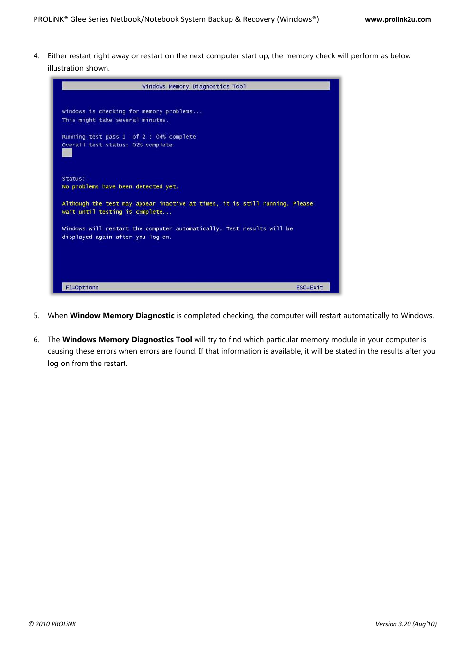 PROLiNK Glee UW2 Backup & Restore Guide User Manual | Page 14 / 21