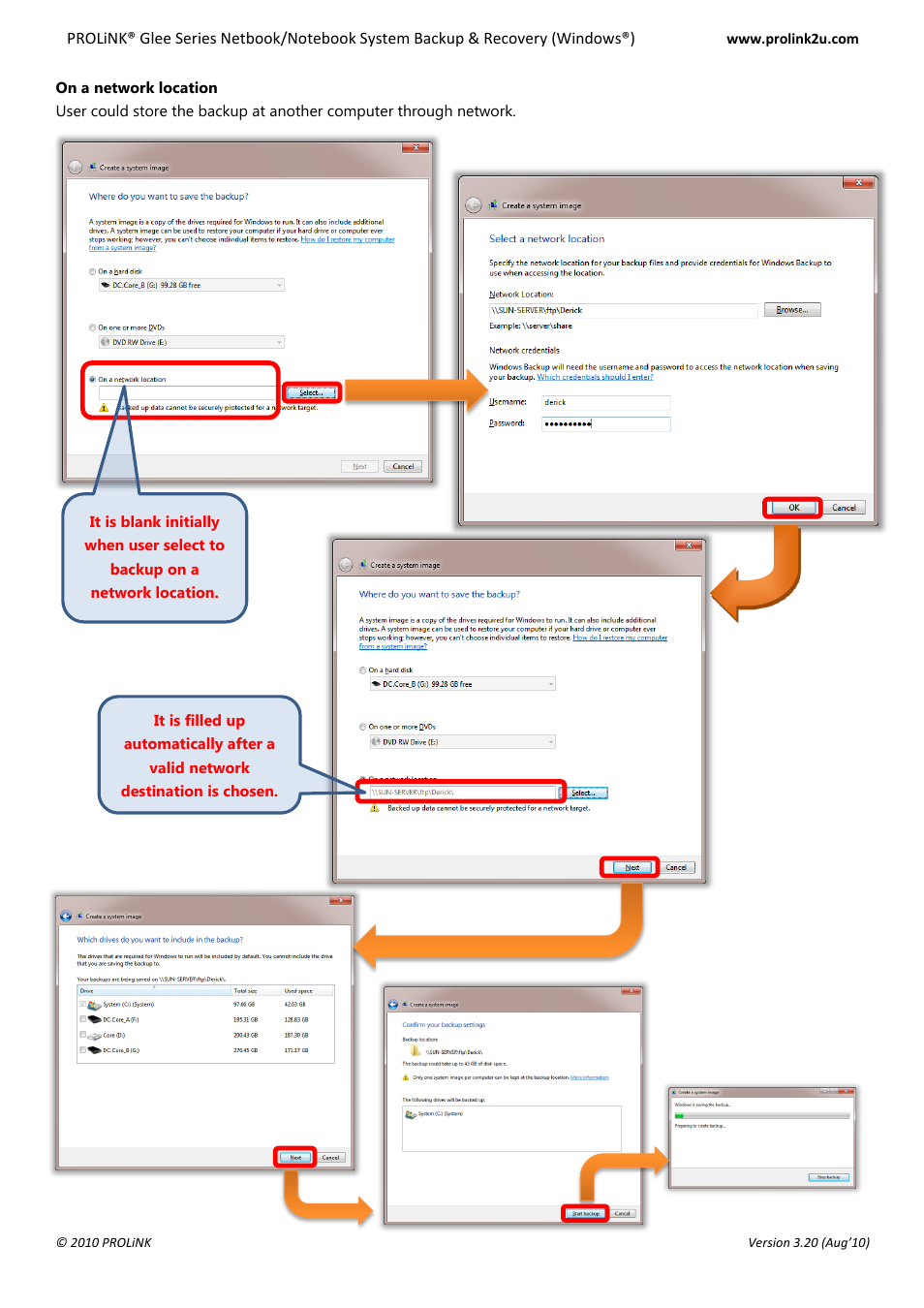 PROLiNK Glee UW2 Backup & Restore Guide User Manual | Page 20 / 21