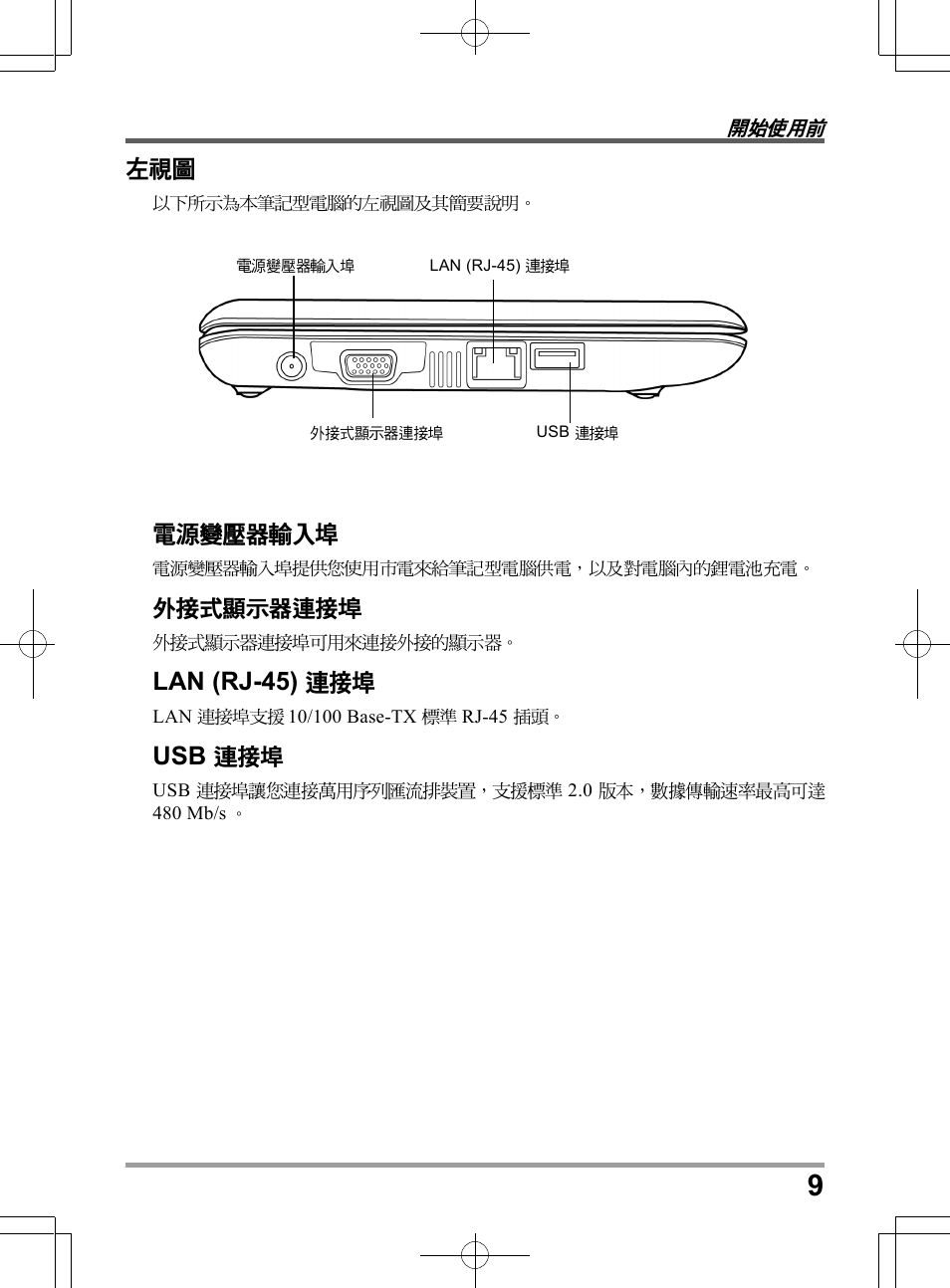 Lan (rj-45) | PROLiNK Glee TA-009 User Manual User Manual | Page 31 / 198