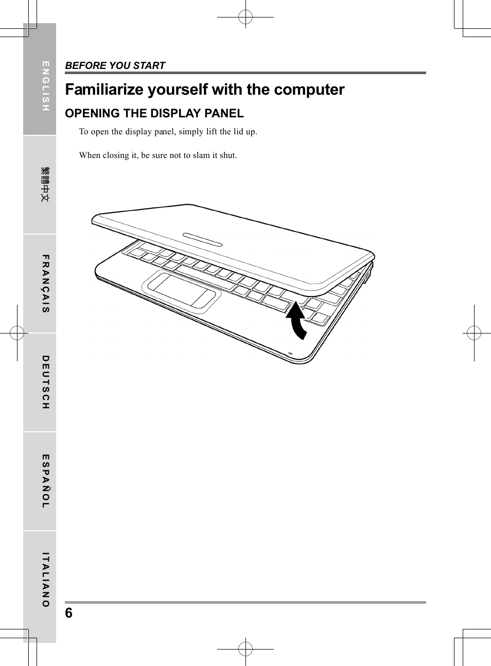 Familiarize yourself with the computer | PROLiNK Glee TA-009 User Manual User Manual | Page 6 / 198