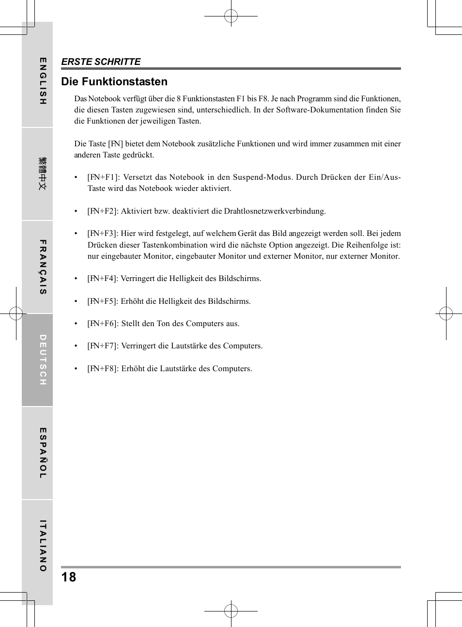 Die funktionstasten | PROLiNK Glee TA-009 User Manual User Manual | Page 84 / 198
