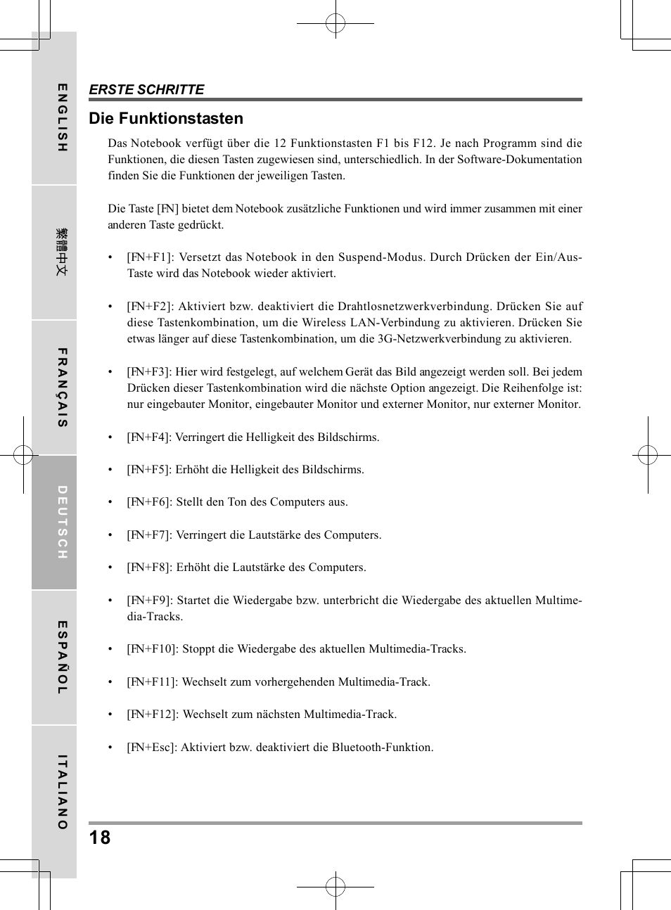 Die funktionstasten | PROLiNK Glee UW2 User Manual User Manual | Page 84 / 198