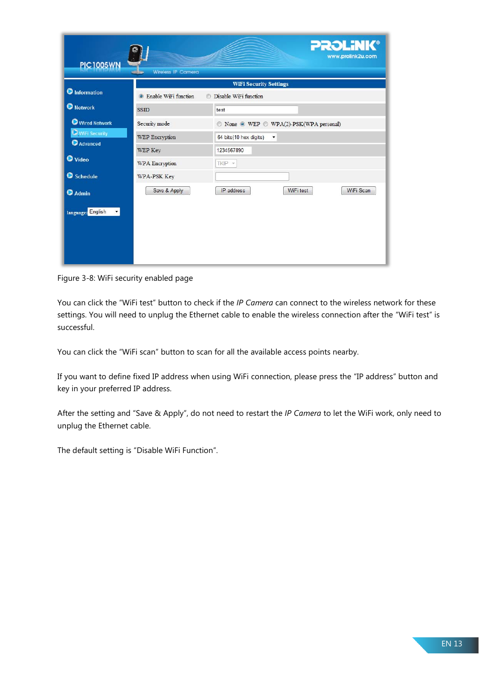 PROLiNK PIC1005WN User Manual User Manual | Page 16 / 53