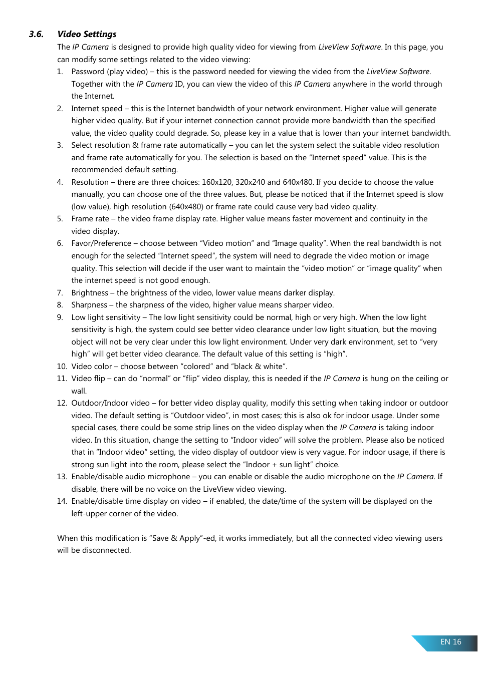 Video settings | PROLiNK PIC1005WN User Manual User Manual | Page 19 / 53