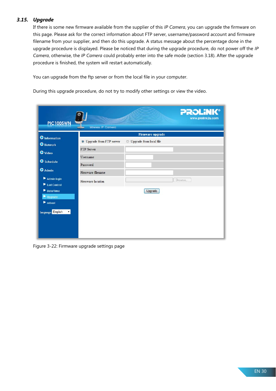 Upgrade | PROLiNK PIC1005WN User Manual User Manual | Page 33 / 53