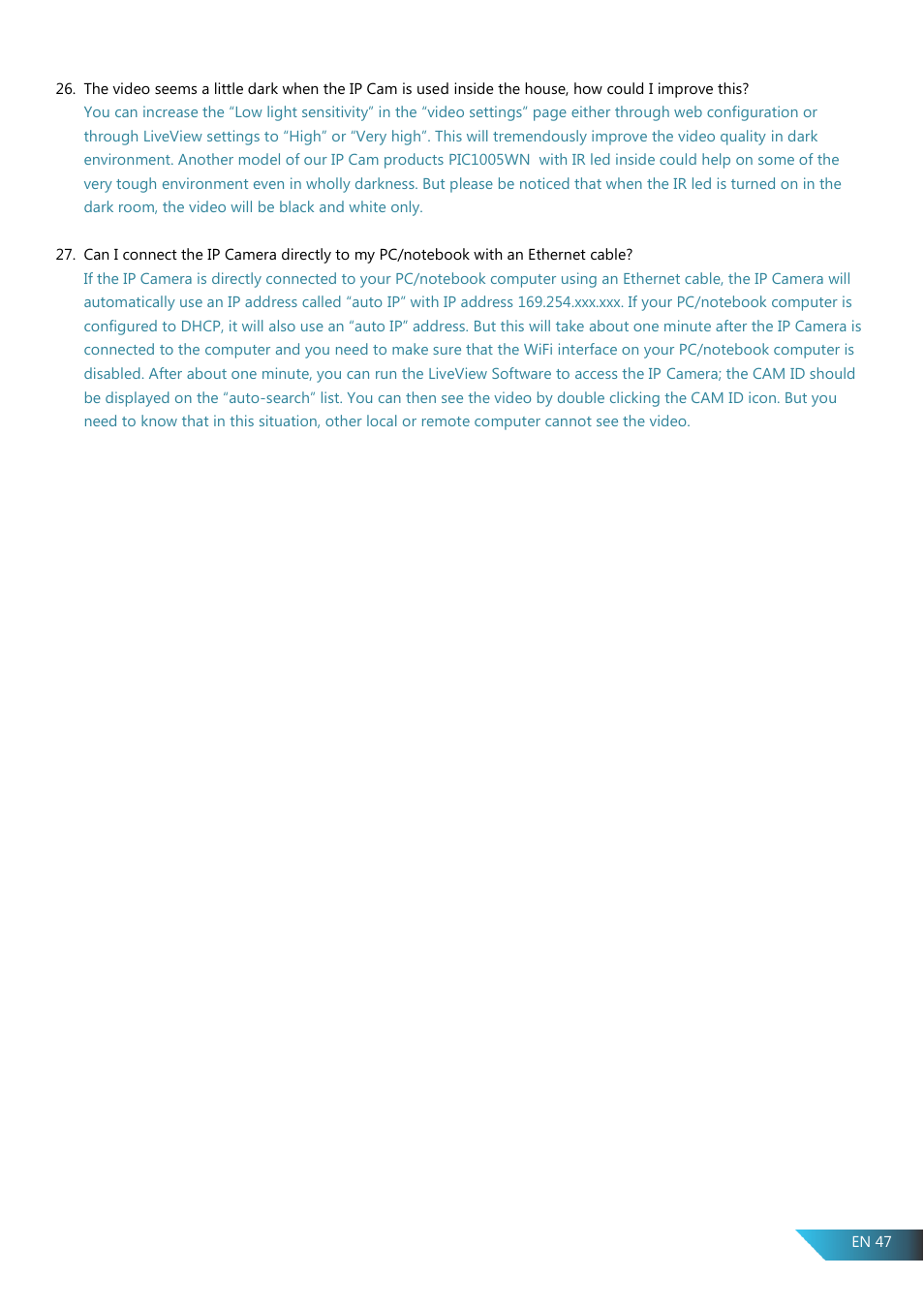 PROLiNK PIC1005WN User Manual User Manual | Page 50 / 53