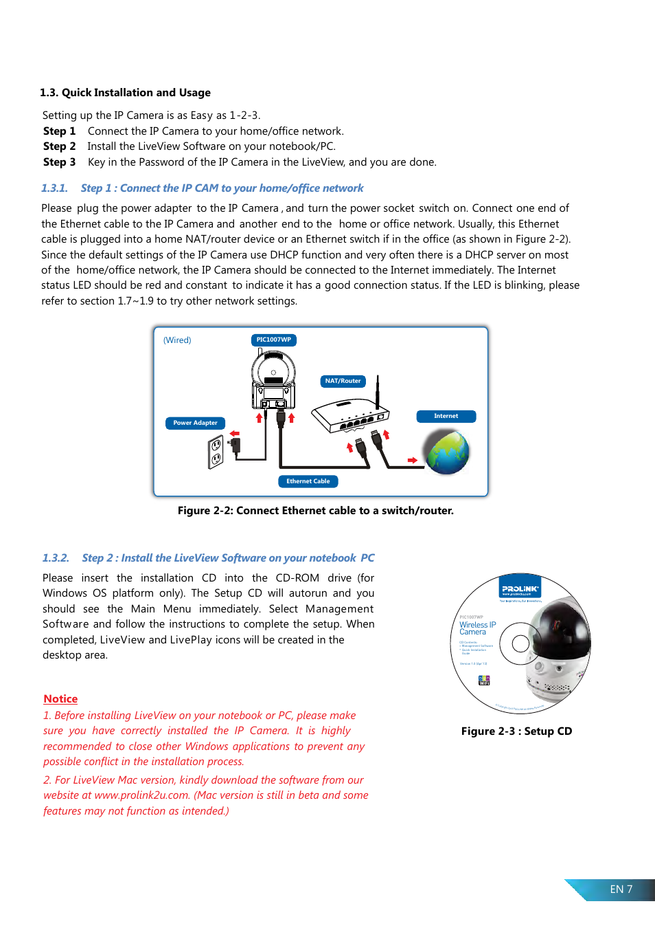 PROLiNK PIC1007WP User Manual User Manual | Page 7 / 43