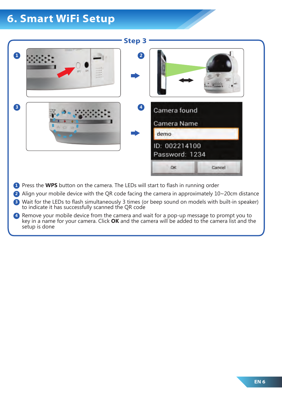 Smart wifi setup, Step 3 | PROLiNK PIC1007WP Quick Installation Guide User Manual | Page 8 / 40
