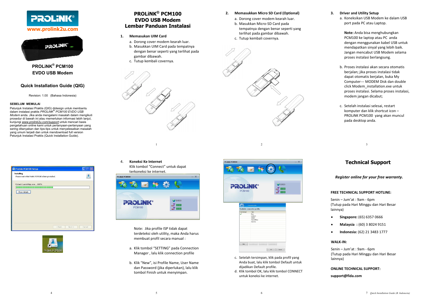 PROLiNK PCM100 User Manual | Page 2 / 2