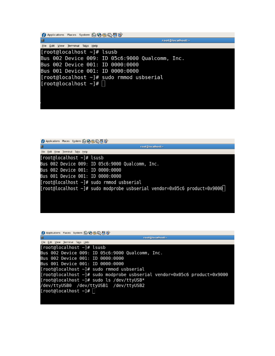 Sudo ls /dev/ttyusb | PROLiNK PHS100 Linux Installation Guide User Manual | Page 2 / 16