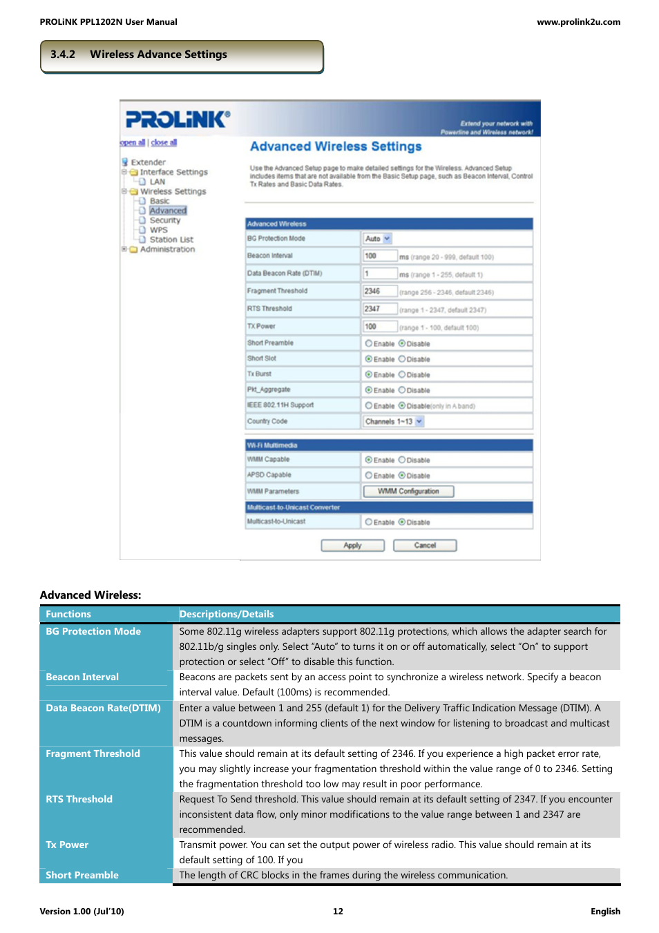 PROLiNK PPL1202N Quick Installation Guide User Manual | Page 12 / 99