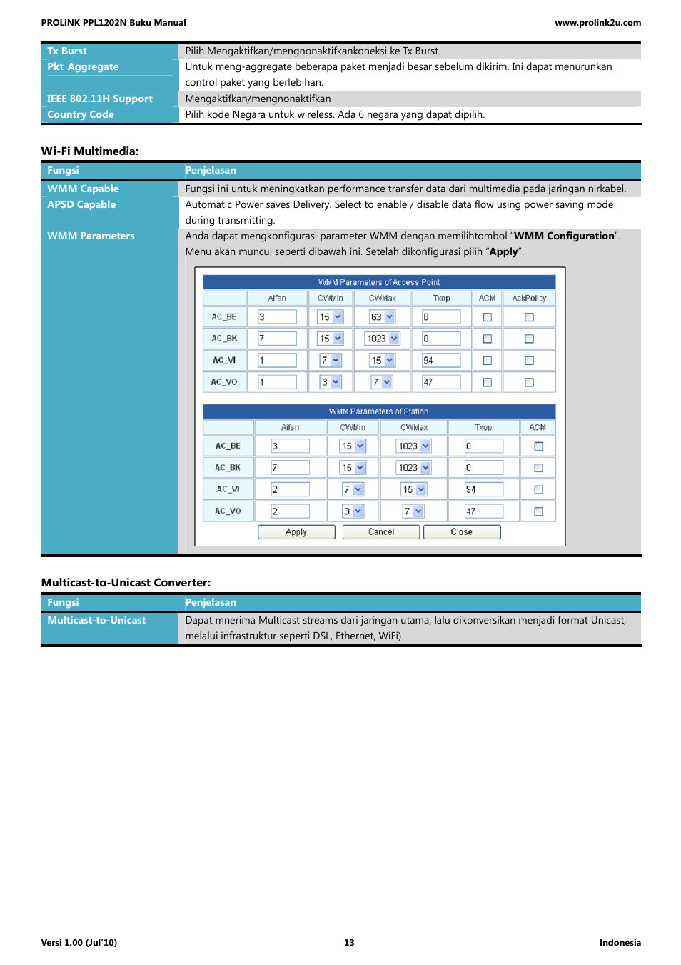 PROLiNK PPL1202N Quick Installation Guide User Manual | Page 63 / 99