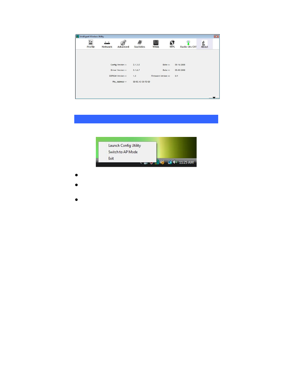 Utility menu list | PROLiNK WN2000 Wireless-N User Manual User Manual | Page 73 / 85