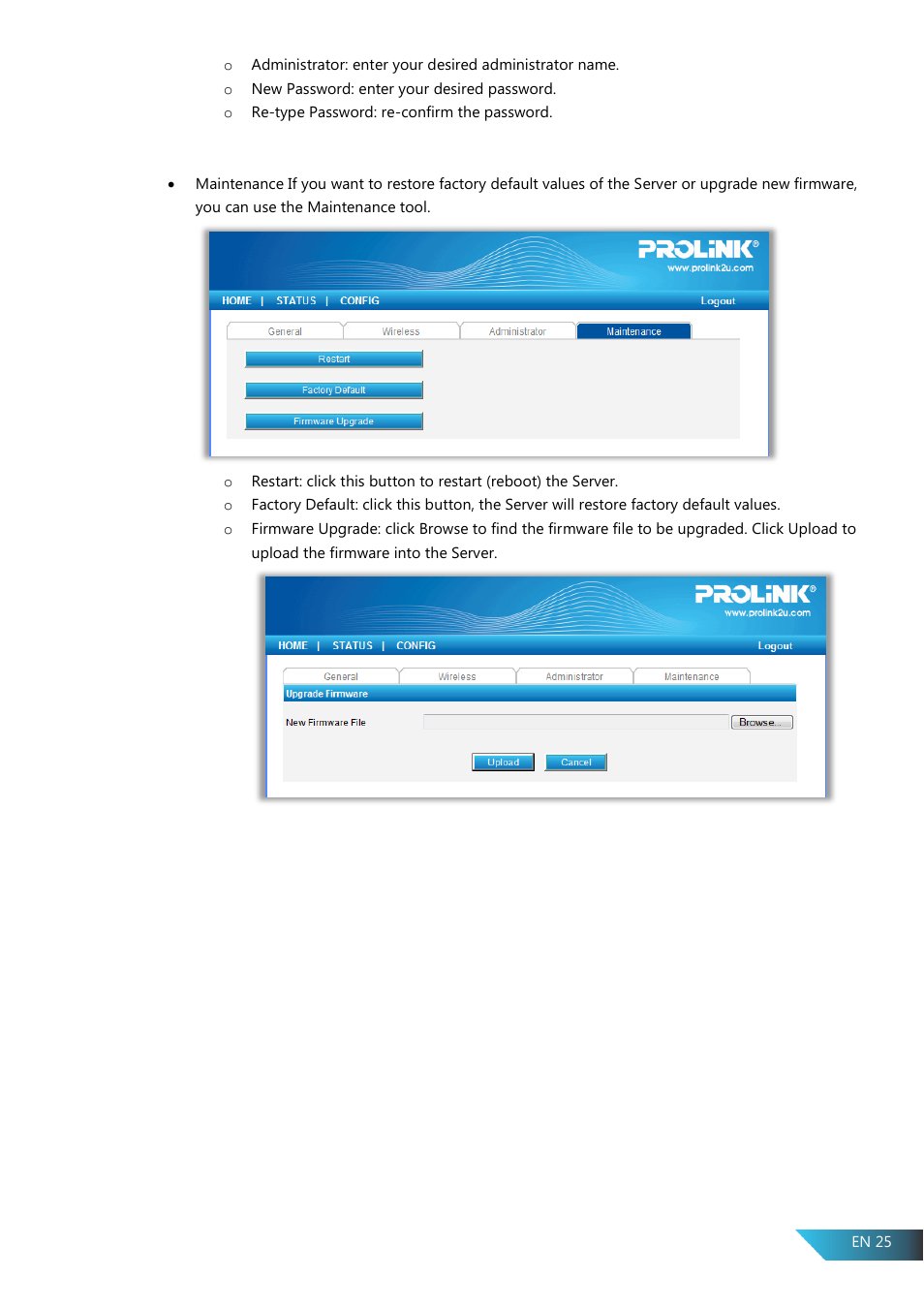 PROLiNK PPS2104N User Manual User Manual | Page 28 / 33