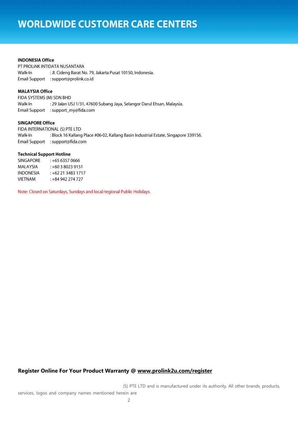 PROLiNK PPS2104N User Manual User Manual | Page 33 / 33
