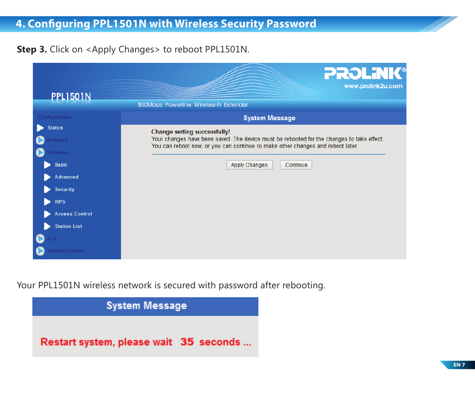 PROLiNK PPL1501N User Manual | Page 8 / 20