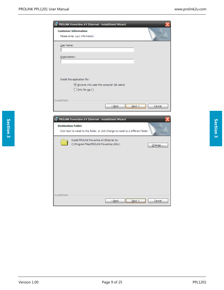 PROLiNK PPL1201 User Manual User Manual | Page 14 / 60
