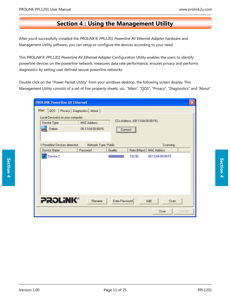 PROLiNK PPL1201 User Manual User Manual | Page 16 / 60