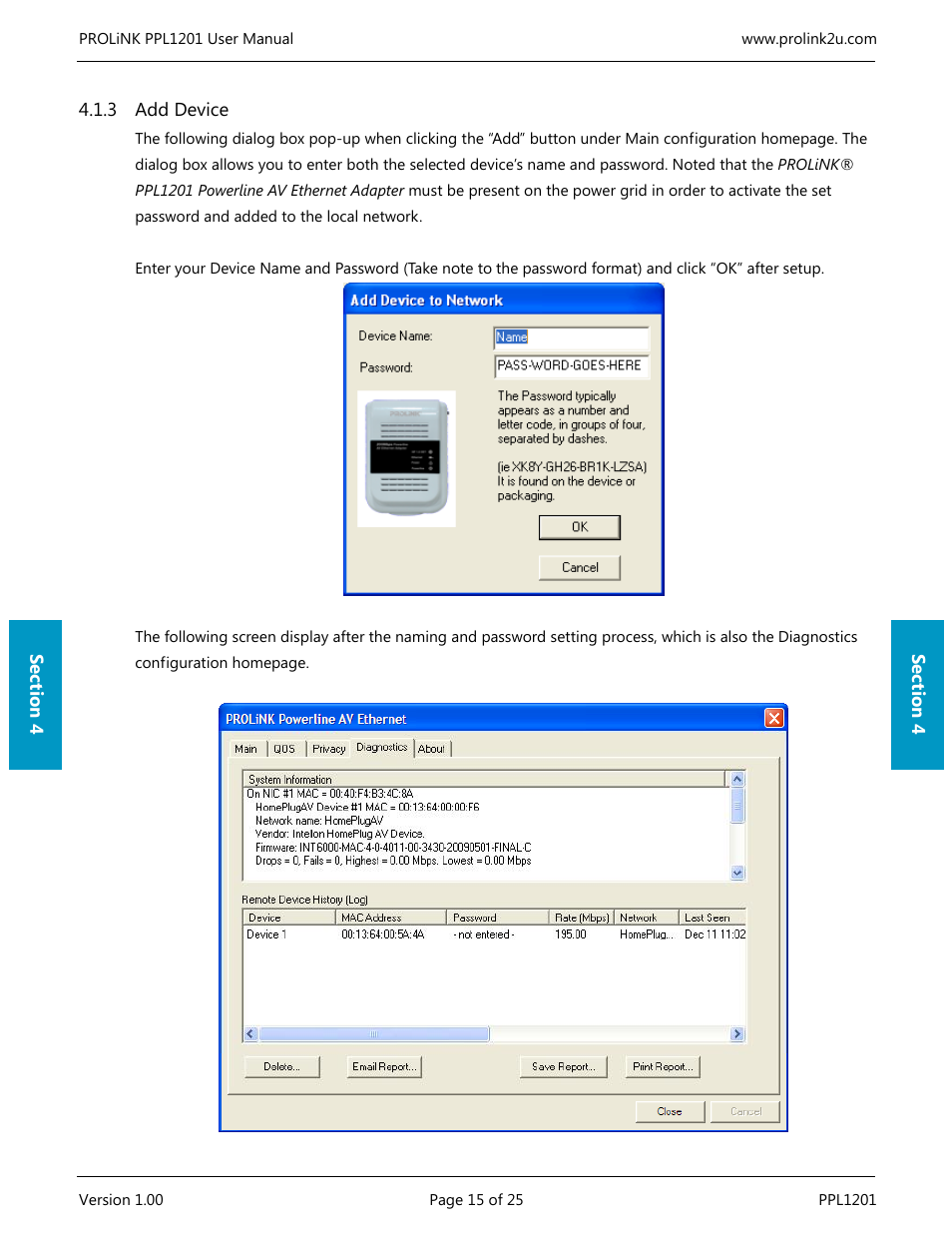 PROLiNK PPL1201 User Manual User Manual | Page 20 / 60