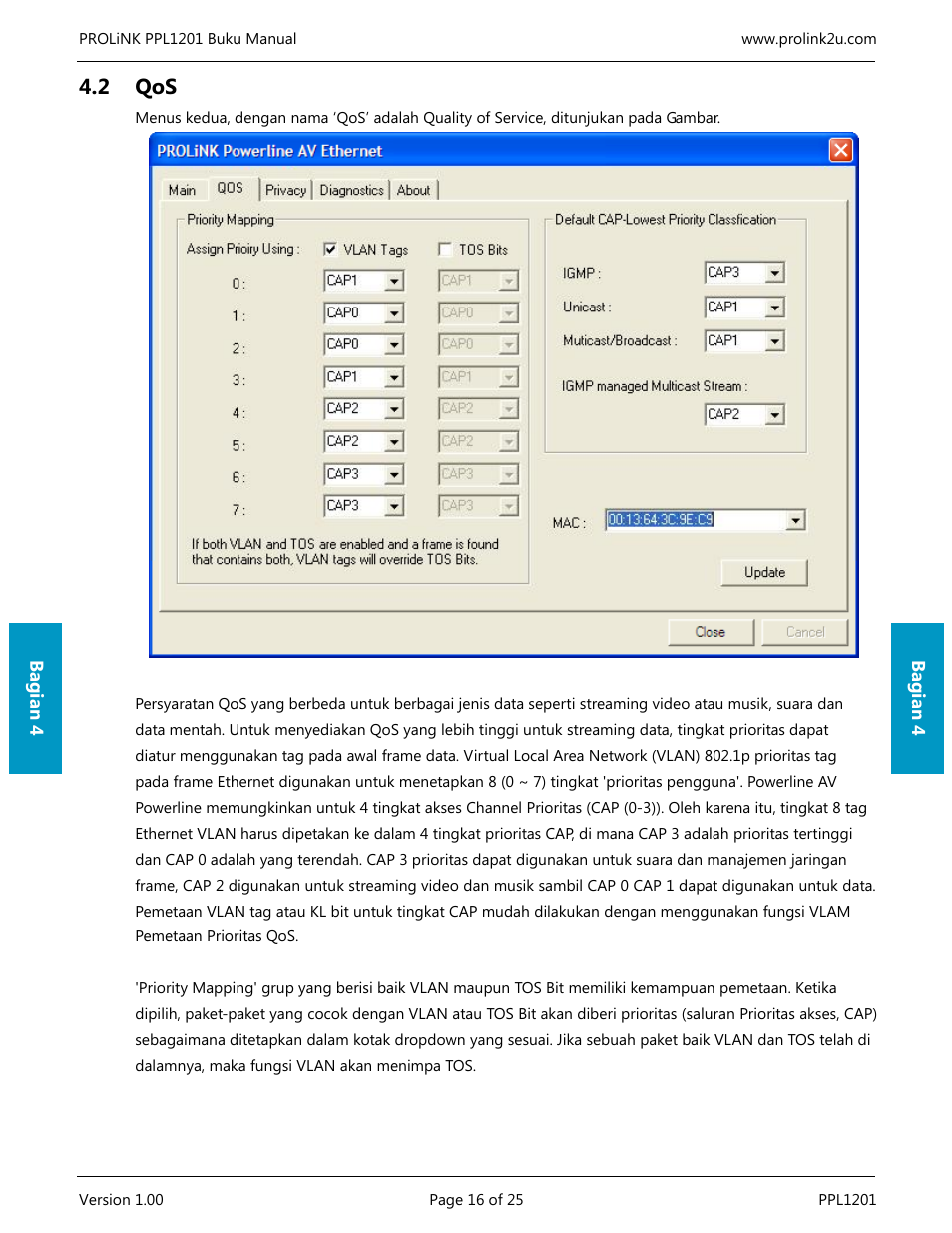 2 qos | PROLiNK PPL1201 User Manual User Manual | Page 51 / 60