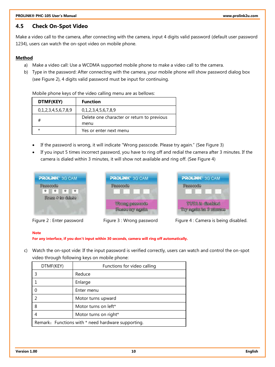 5 check on-spot video, Check on-spot video | PROLiNK PHC105 User Manual User Manual | Page 15 / 55