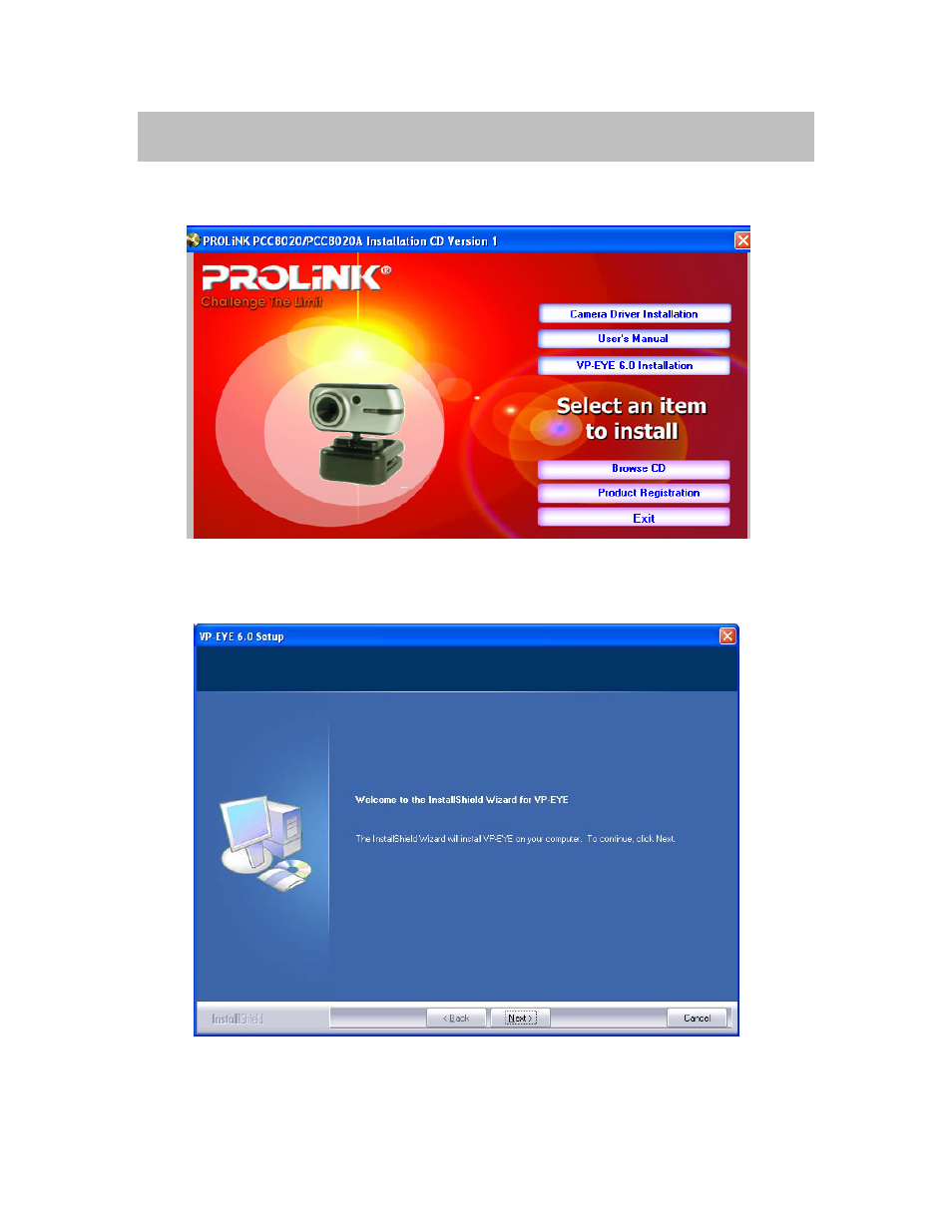 3 install software | PROLiNK PCC8020 IzyCam User Manual | Page 6 / 10