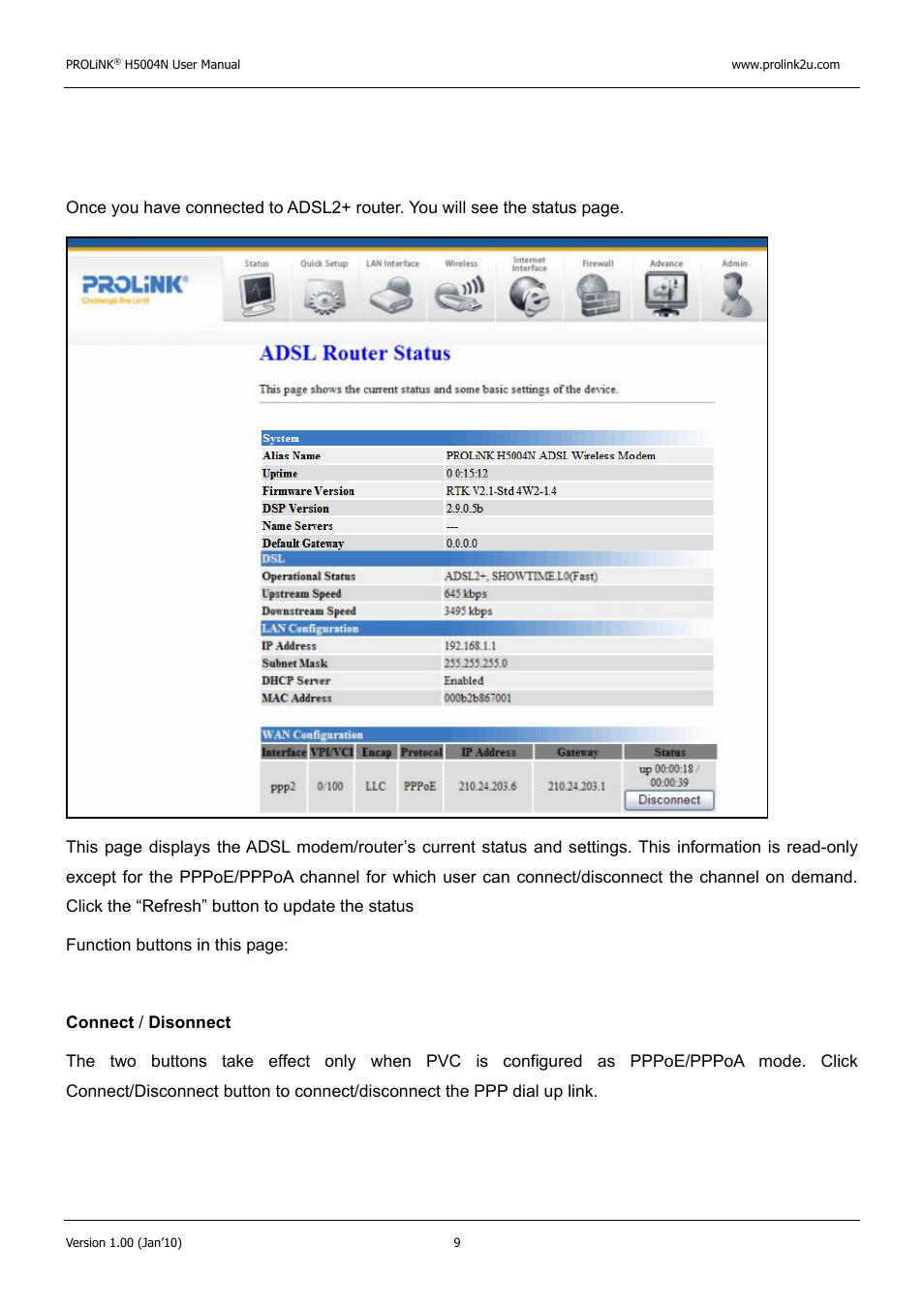 PROLiNK H5004N Wireless-N User Manual | Page 10 / 68