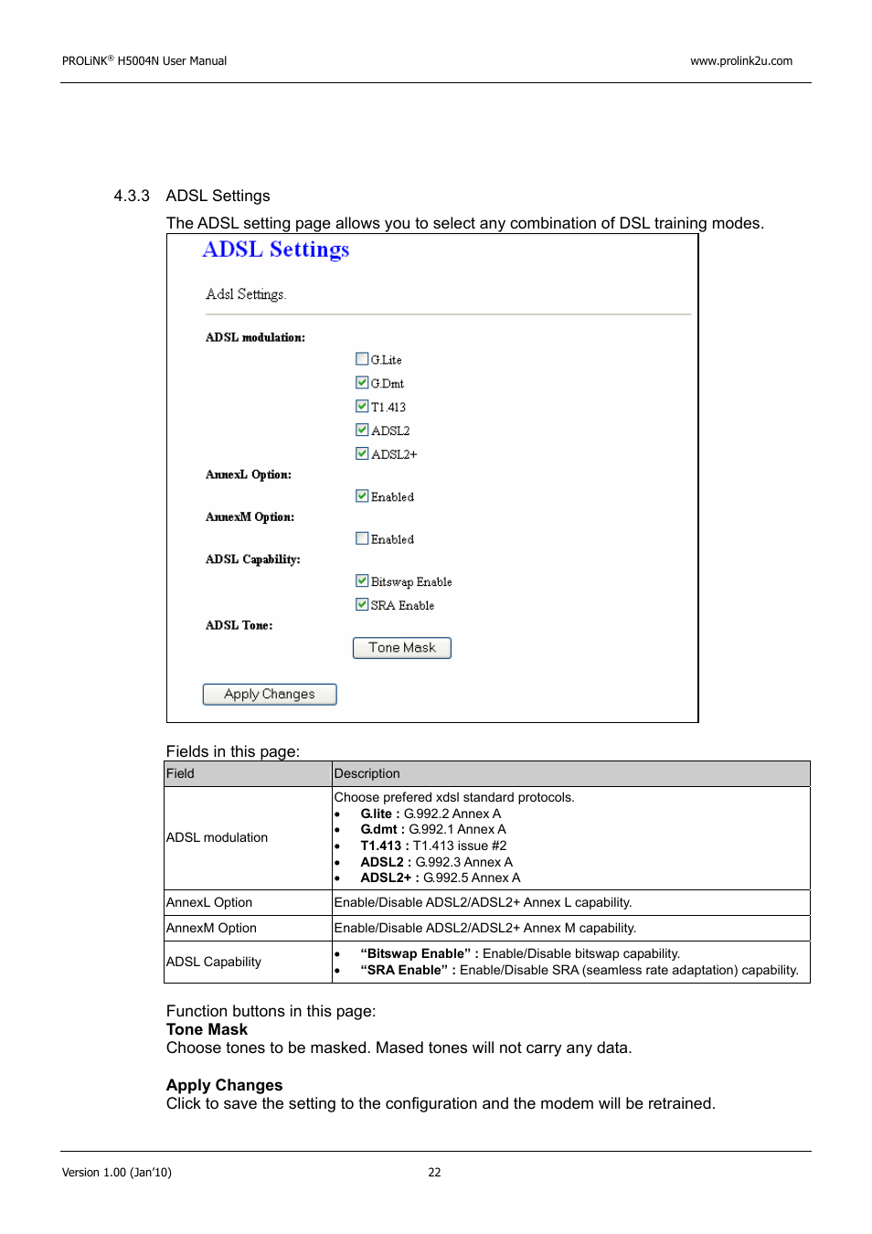 PROLiNK H5004N Wireless-N User Manual | Page 23 / 68