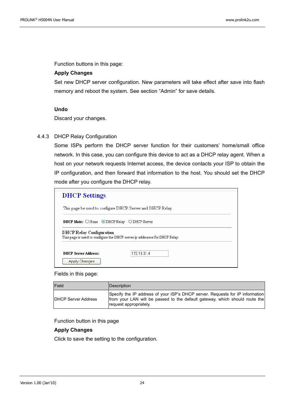 PROLiNK H5004N Wireless-N User Manual | Page 25 / 68