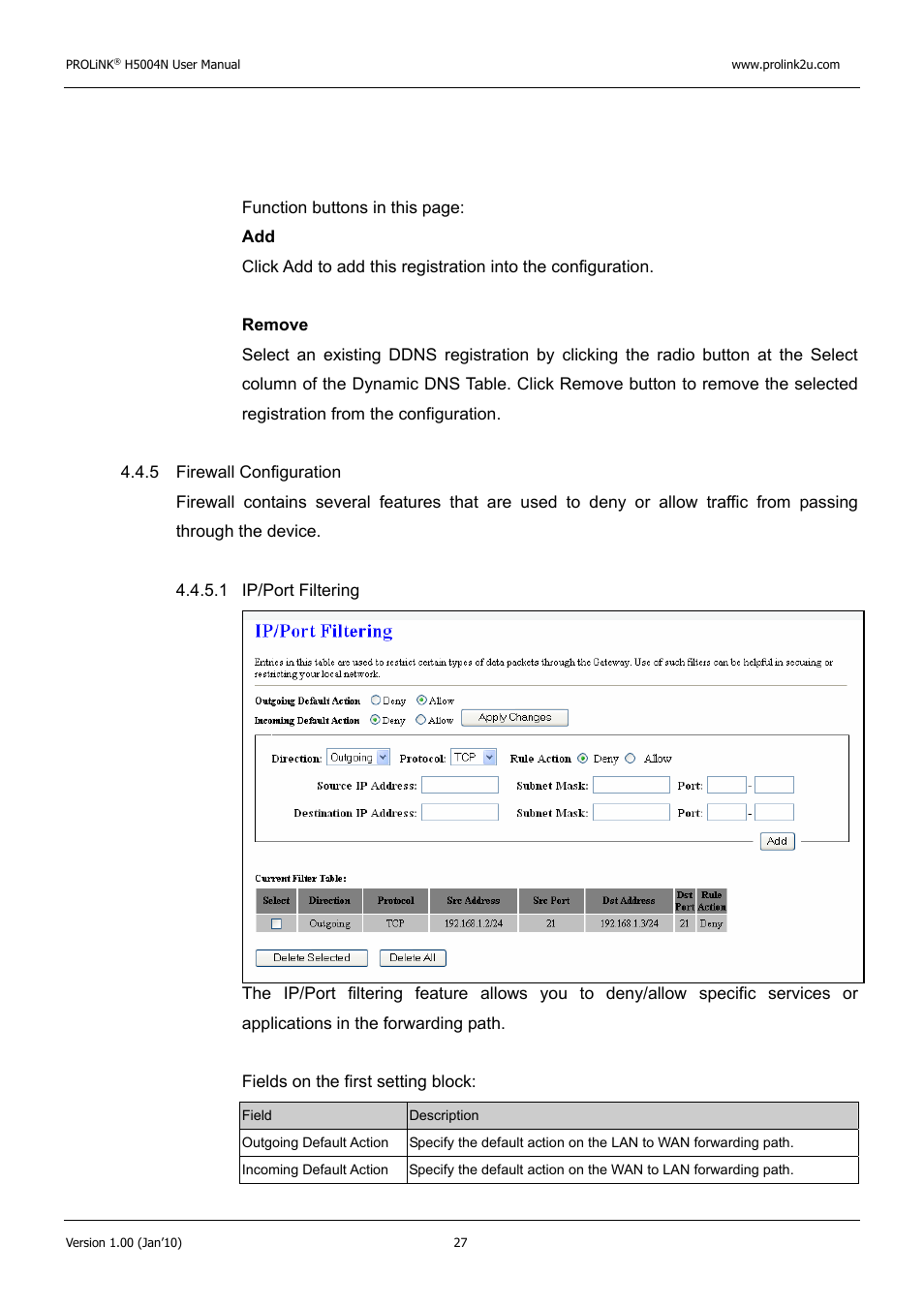 PROLiNK H5004N Wireless-N User Manual | Page 28 / 68