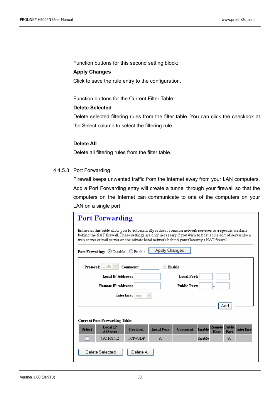 PROLiNK H5004N Wireless-N User Manual | Page 31 / 68