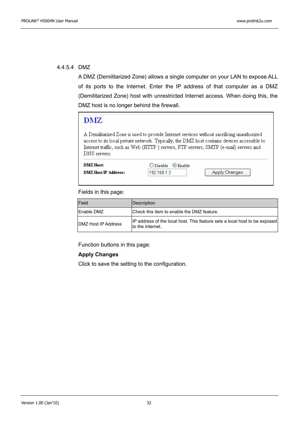 PROLiNK H5004N Wireless-N User Manual | Page 33 / 68
