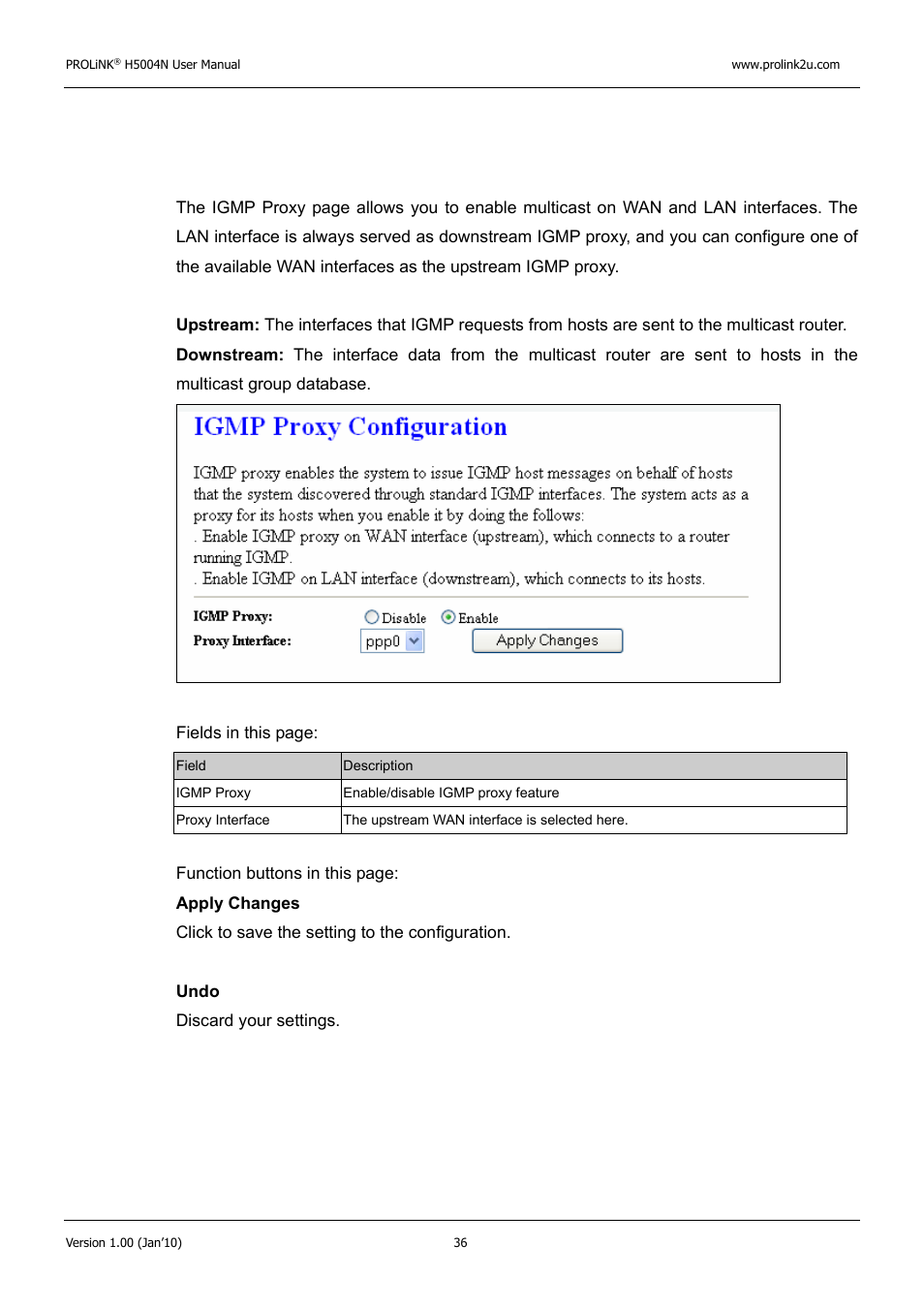 PROLiNK H5004N Wireless-N User Manual | Page 37 / 68